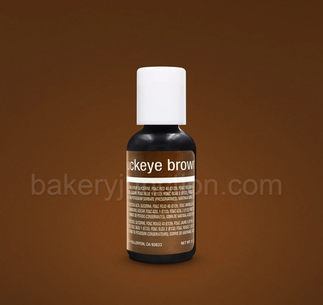 Buckeye Brown Liqua-Gel Food Coloring 20 ml – Chefmaster